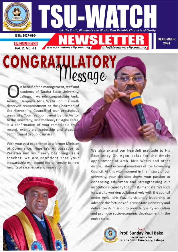 Congratulatory Message